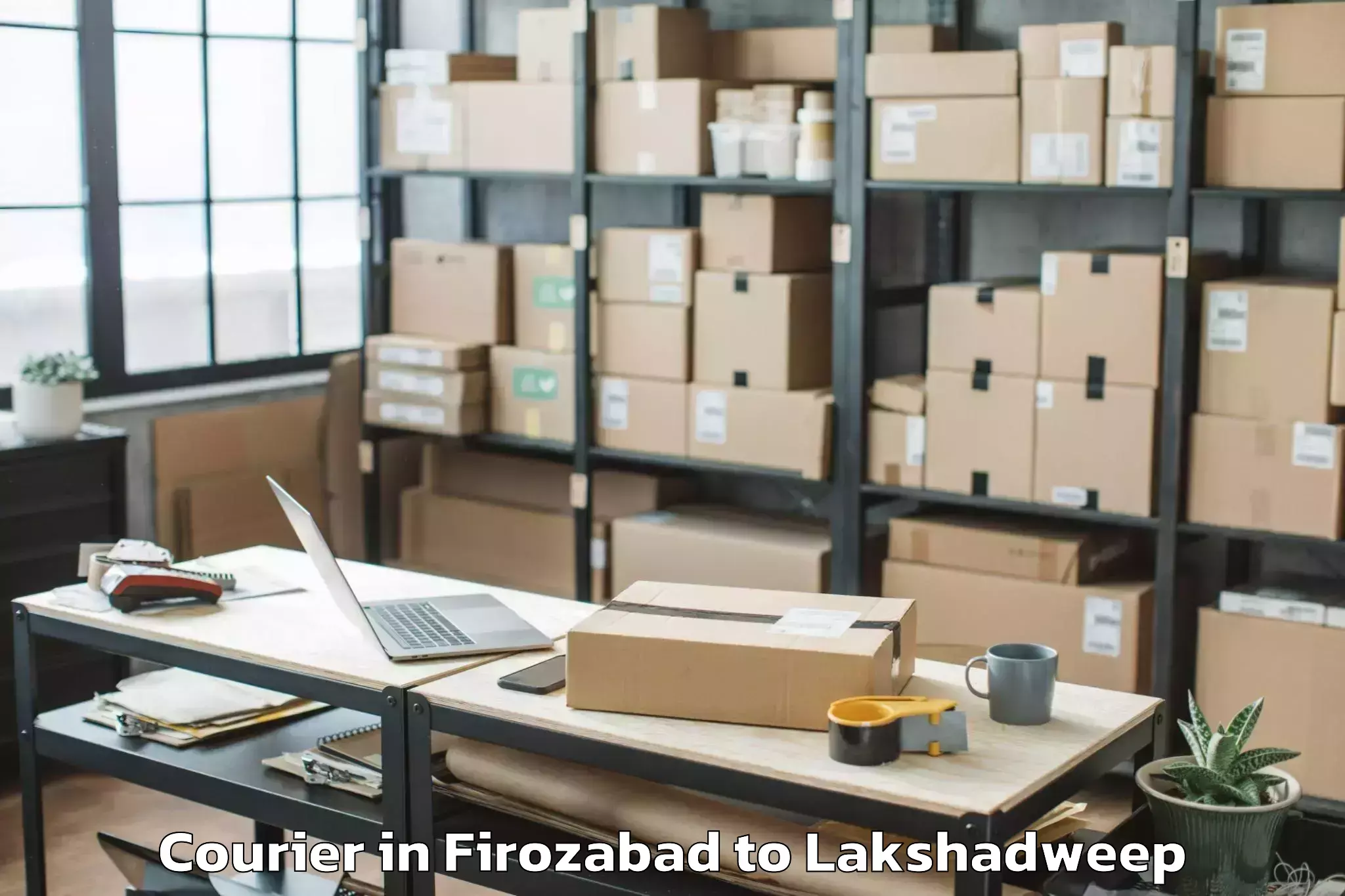 Reliable Firozabad to Lakshadweep Courier